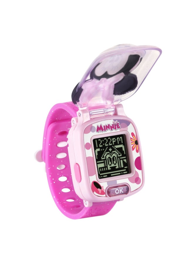 vtech Disney Junior Minnie Minnie Mouse Pink | Learning Watch Small | wristwatch for kids features eight digital clock faces, time tools, and four games | ideal 3 to 6 years + - Image 3
