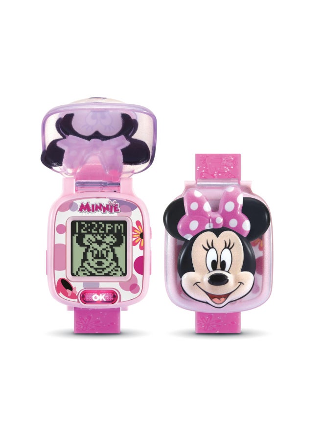 vtech Disney Junior Minnie Minnie Mouse Pink | Learning Watch Small | wristwatch for kids features eight digital clock faces, time tools, and four games | ideal 3 to 6 years + - Image 2