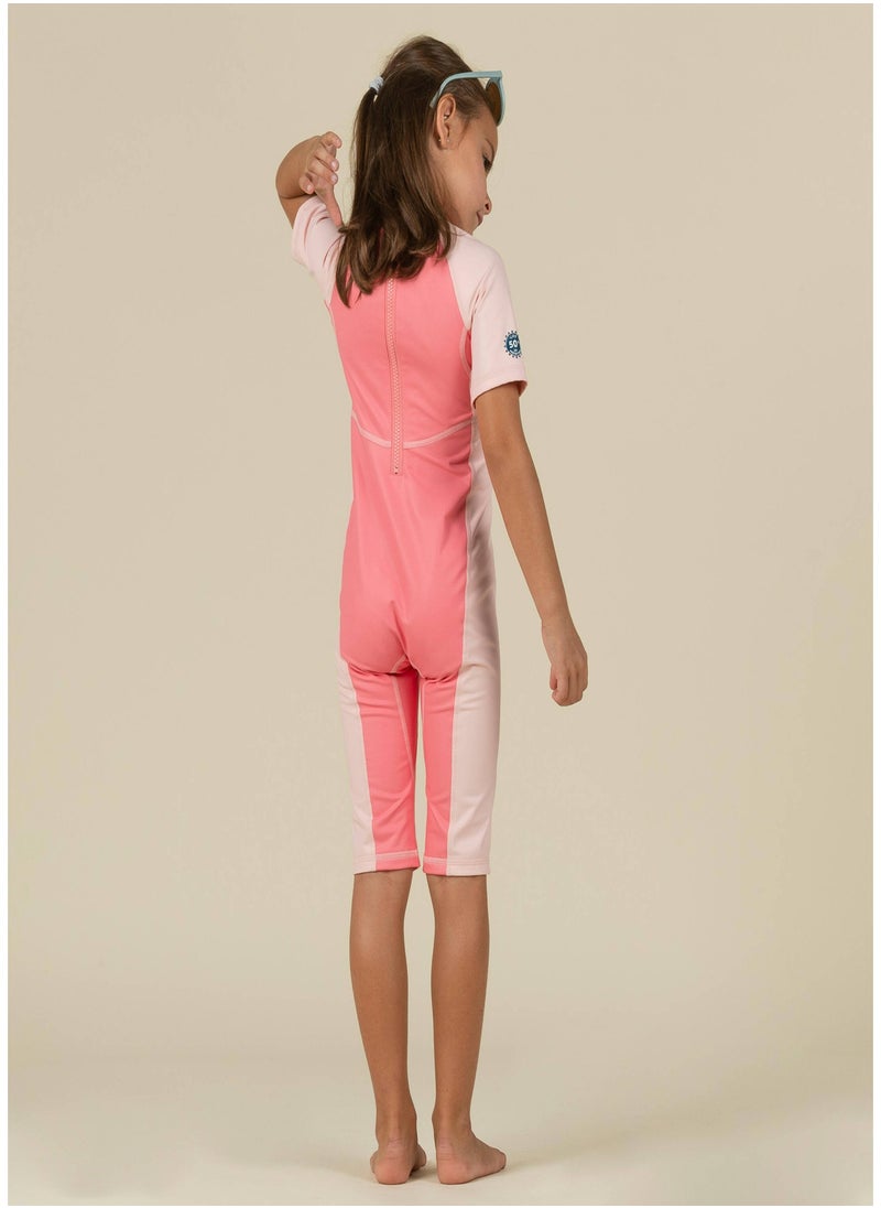 NABAIJI NABAIJI by DECATHLON, Baby UV Protection Wetsuit Kloupi Soft & Comfortable Pink RAINBOW Print  - Image 2
