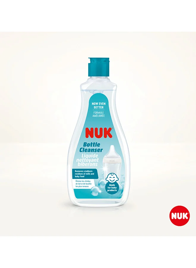 NUK Baby Bottle Cleaner | Ideal For Cleaning Baby Bottles, Teats And Accessories | Fragrance Free Cleaner | Ph Neutral | 100% Recyclable Bottle | 500Ml