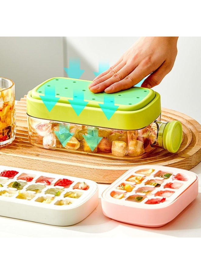 زجاجة مكعبات ثلج ٥٠٠ مل - ٢ في ١: صينية ثلج وزجاجة ماء مع ماصة وغطاء وشريط | مانعة للتسرب، خالية من مادة BPA، مع خاصية إخراج الثلج دون لمس | مناسبة للسفر والعصير والأنشطة الخارجية (٥٠٠ مل / ١٧ أونصة) - متعدد الألوان - Image 5