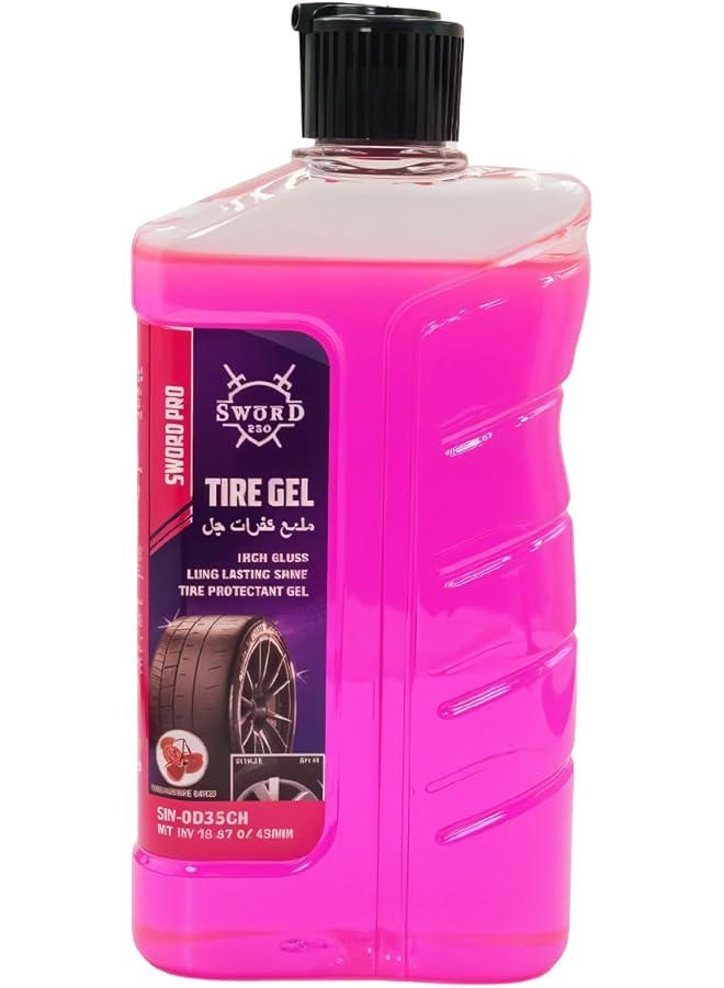 Generic Sword Pro Tire Gel – High Gloss Long Lasting Shine Tire Protectant Gel, All Tire Cleaner, Extreme Tire Shine 450Ml (Cherry)  - Image 1
