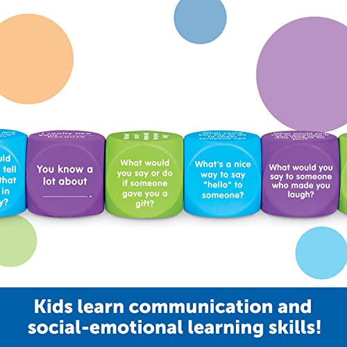 Learning Resources Be Kind Cubes, 6 pieces, Ages 5+ Social Emotional Learning Toys, Speech Therapists Materials, Emotional Intelligence Toys - Image 3