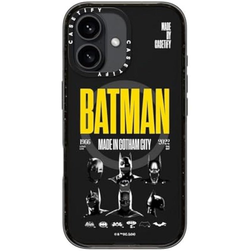 Casetify Impact iPhone 16 Case 【Batman Co-Lab / 4X Military Grade Drop Tested / 8.2ft Drop Protection/Compatible with Magsafe】 - Made in Gotham City - Clear Black - Image 5
