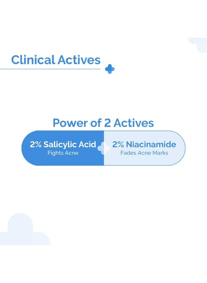 THE derma Co غسول الوجه المضاد لحب الشباب سالي-سناميد مع 2% حمض الساليسيليك و2% نياسيناميد - 80 مل - Image 4