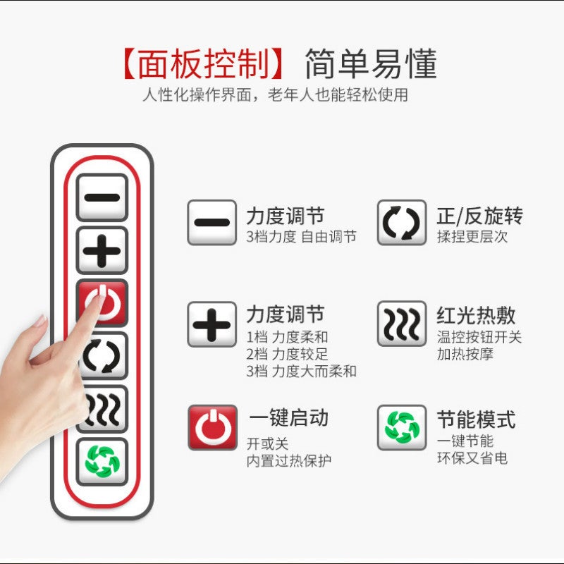 Factory Shoulder And Neck Massager Kneading Heating Vertebral Physiotherapy Instrument Kneading Neck Car Home Shawl Massage Instrument - Image 1