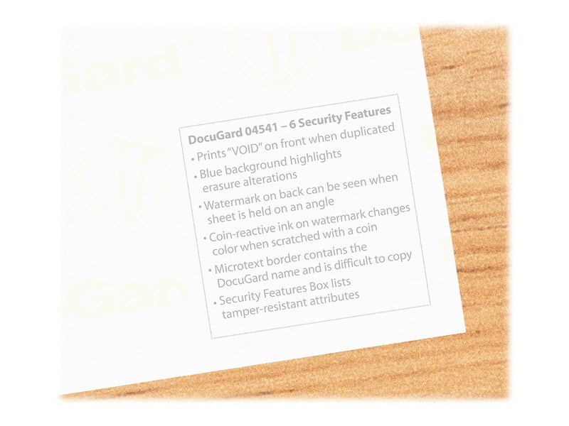 DocuGard Medical Security Papers, 24 lb Bond Weight, 8.5 x 11, Blue, 500/Ream - Image 3
