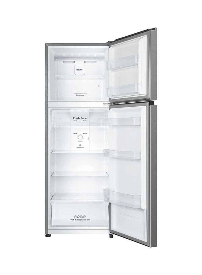 Hisense 418L Gross/ 320L Net Capacity ,Top Mount Double Door Refrigerator ,Twist Ice Maker, No Frost, Moisture Fresh Crisper, LED Interior Light, Deodorizing Filter, Multi Air Flow RT418N4ASU Silver - Image 2