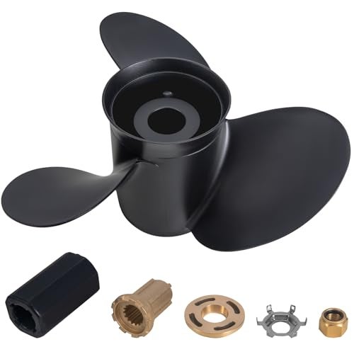 Qiclear 1425 x 21 Pitch 48832832A45 Upgrade Hub Kits Included OEM Aluminum Outboard Propeller fit MercuryMariner 135300HPMercruiser Sterndruves AlphaBravo One 15 Spline Tooth Rh - Image 3