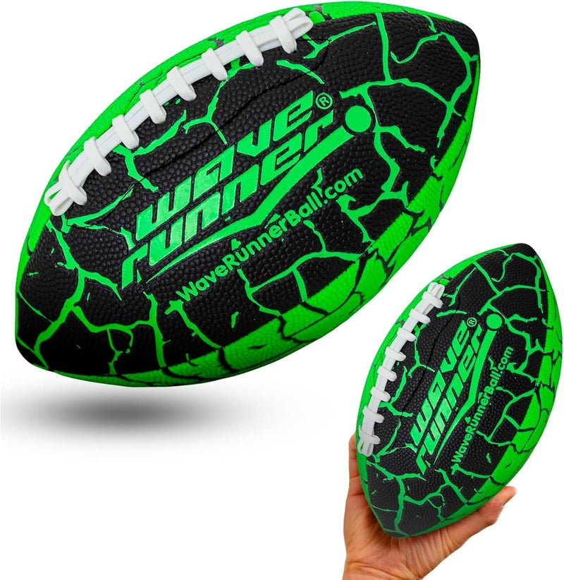 WaveRunner Grip It Waterproof Junior Size Football, 9.25 Size, Durable & Double Laced, Perfect for Beach Accessories, Kids Games, Pool Toys, Outdoor Games, All-Weather Indoor & Outdoor Play - Image 1