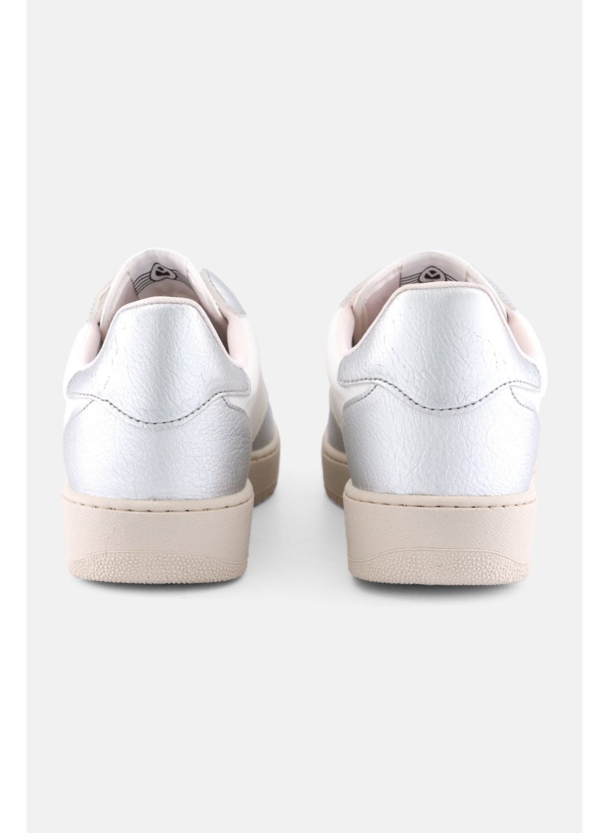 Victoria Women Lace Up Casual Shoes, Off White  - Image 2