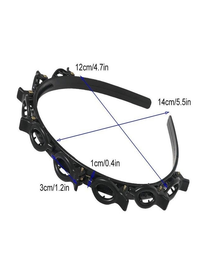 مجموعة من 4 ربطات شعر IRONTAB للجنسين، مصنوعة من المعدن الأسود المموج، والزجزاج الربيعي، والبلاستيك ذي الطبقتين الملتوية، للاستخدام اليومي - ربطات شعر أنيقة ومريحة للرجال والنساء والأولاد والبنات - Image 2
