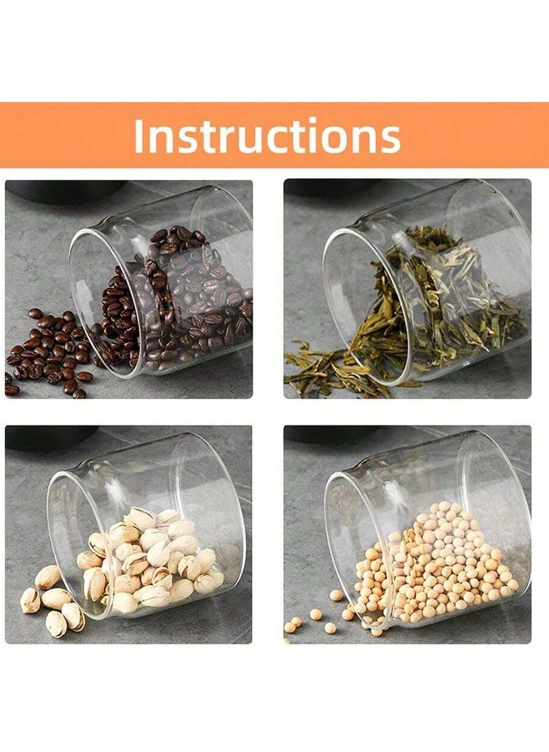 Generic - High-Quality Borosilicate Vacuum Sealed Glass Storage Jar For Coffee Beans, Spices, Grains, Snacks, Nuts, And Candy, Moisture-Proof Glass Jar, Seasoning Bottle, 900ml Capacity - Transparent and Durable - Perfect for Preserving Freshness and Aroma - Image 1