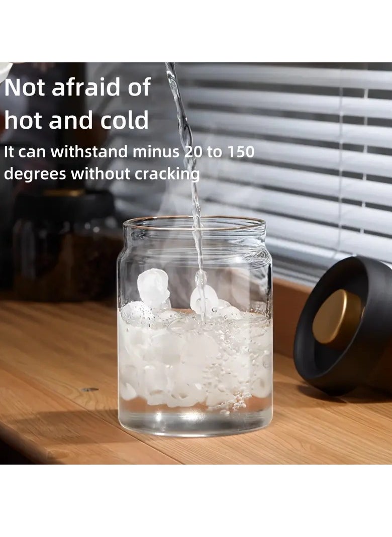 Generic - High-Quality Borosilicate Vacuum Sealed Glass Storage Jar For Coffee Beans, Spices, Grains, Snacks, Nuts, And Candy, Moisture-Proof Glass Jar, Seasoning Bottle, 900ml Capacity - Transparent and Durable - Perfect for Preserving Freshness and Aroma - Image 1