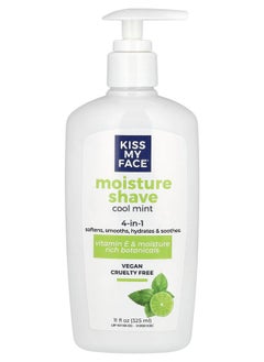 Kiss My face 4 in 1 Moisture Shave Cool Mint 11 fl oz (325 ml) 