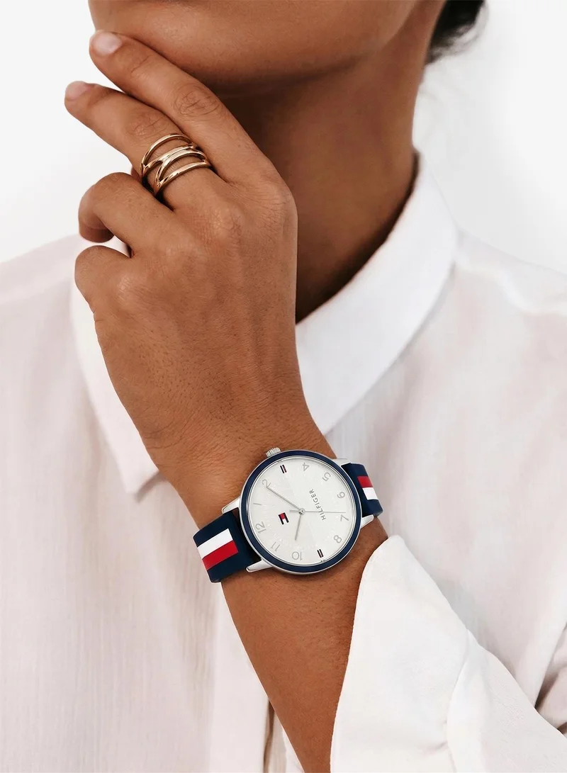 TOMMY HILFIGER  Womens Analog Quartz Watch With Multicolor Silicone Bracelet - 1782584 for Women | Best Price UAE