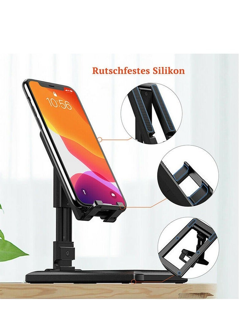 ELTRAZONE Foldable Universal Mobile Phone Tablet Desk Stand Holder Mount Cradle Adjustable - Image 2