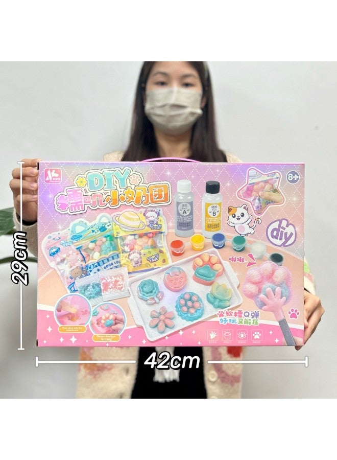 Children And Girls Toys Simulation Kitchen Play House Toys Suit Educational Toys Training Institutions Renewal Gifts-Specifications:0257-9 Nuoji Milk Dumpling Pinch Fun 【big Gift Box】 - Image 1