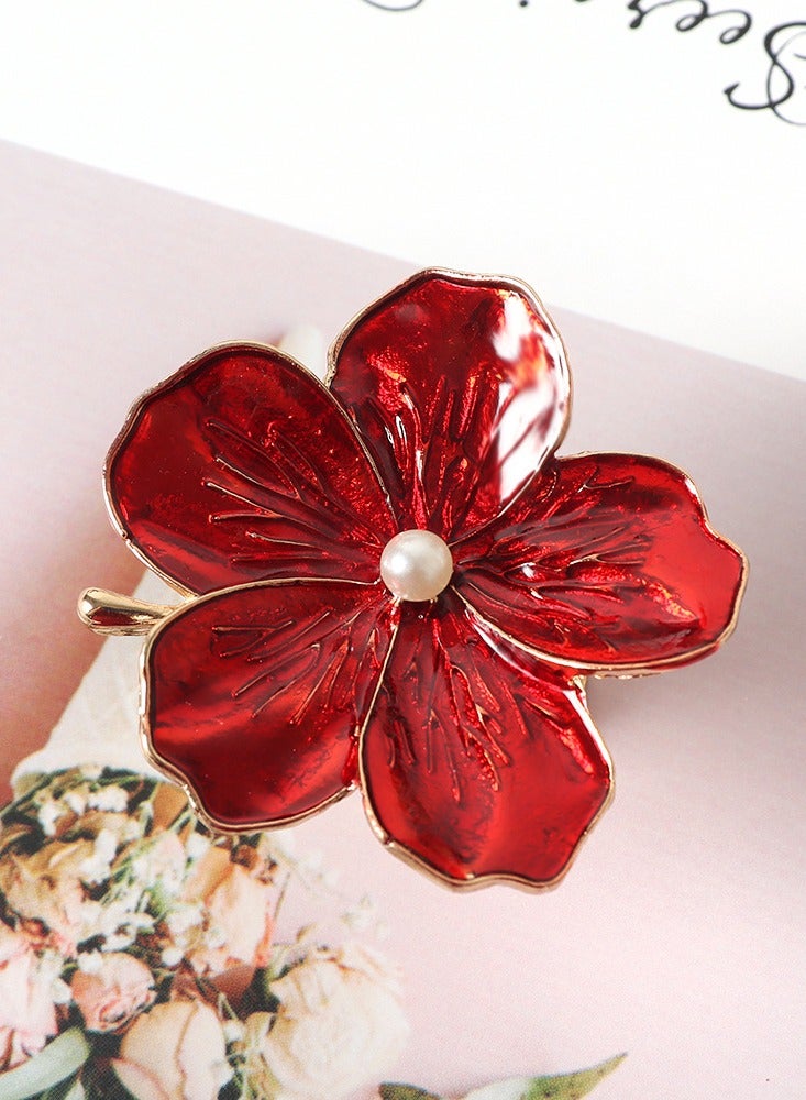 6-Piece Pearl Flower Drawer Handle Sets Colorful Durable Hardware and Easy To Install Suitable For Wardrobe Drawer Home Decor  - Image 5
