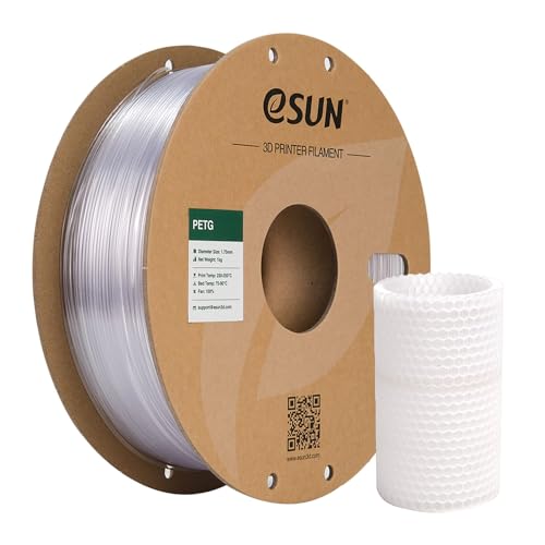 eSUN PETG Filament 175mm 3D Printer Filament PETG Dimensional Accuracy 005mm 1KG Spool 22 LBS 3D Printing Filament for 3D Printers Natural - Image 1