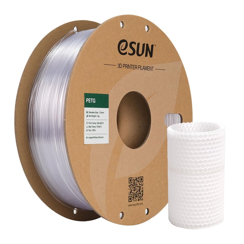 eSUN PETG Filament 175mm 3D Printer Filament PETG Dimensional Accuracy 005mm 1KG Spool 22 LBS 3D Printing Filament for 3D Printers Natural - Image 2