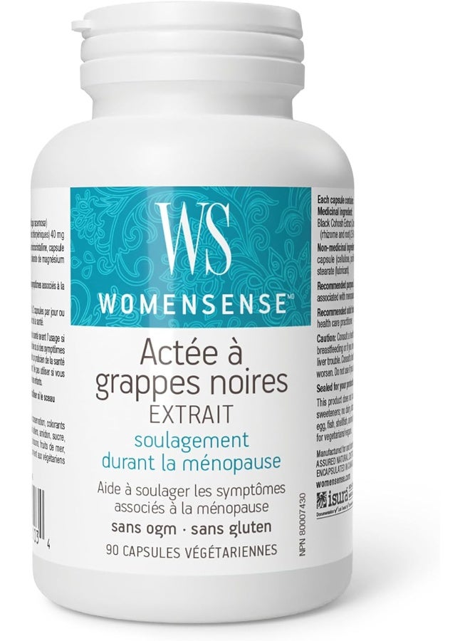 WomenSense Black Cohosh Extract for Women - 90 Vegetarian Capsules - Image 2