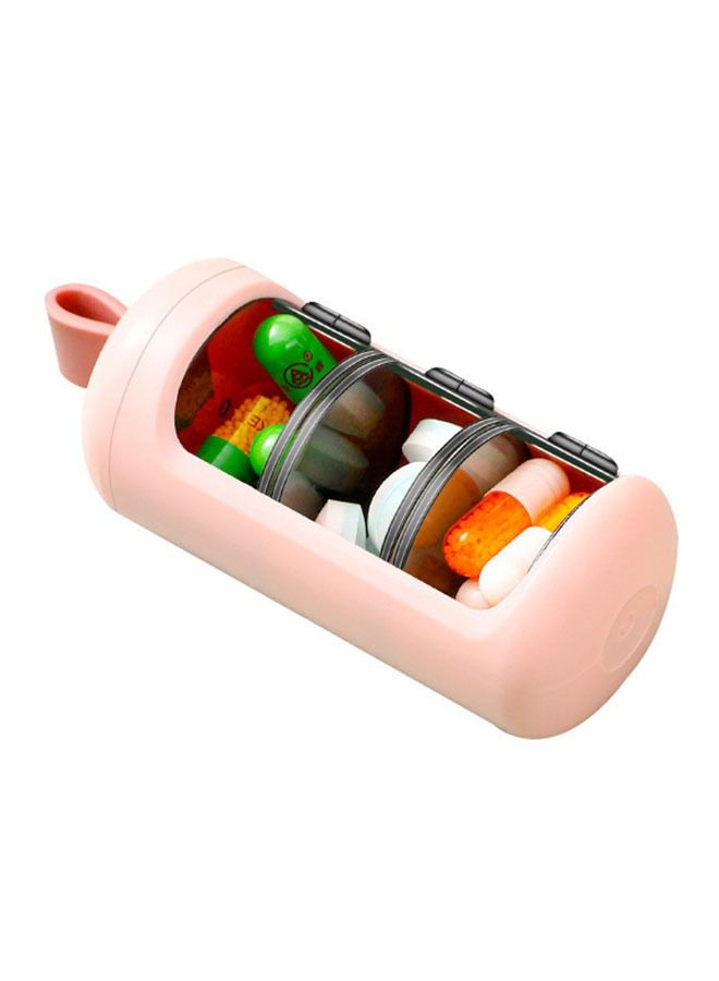 Portable Compartmentalized Pill Box For On-the-Go Travel
