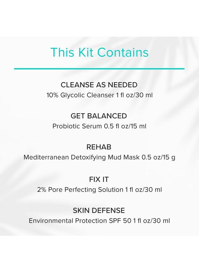 ClarityRx ClarityRx Clear Today Gone Tomorrow Skincare Kit, 5-Piece Plant-Based Set for Acne-Prone Skin - Image 3