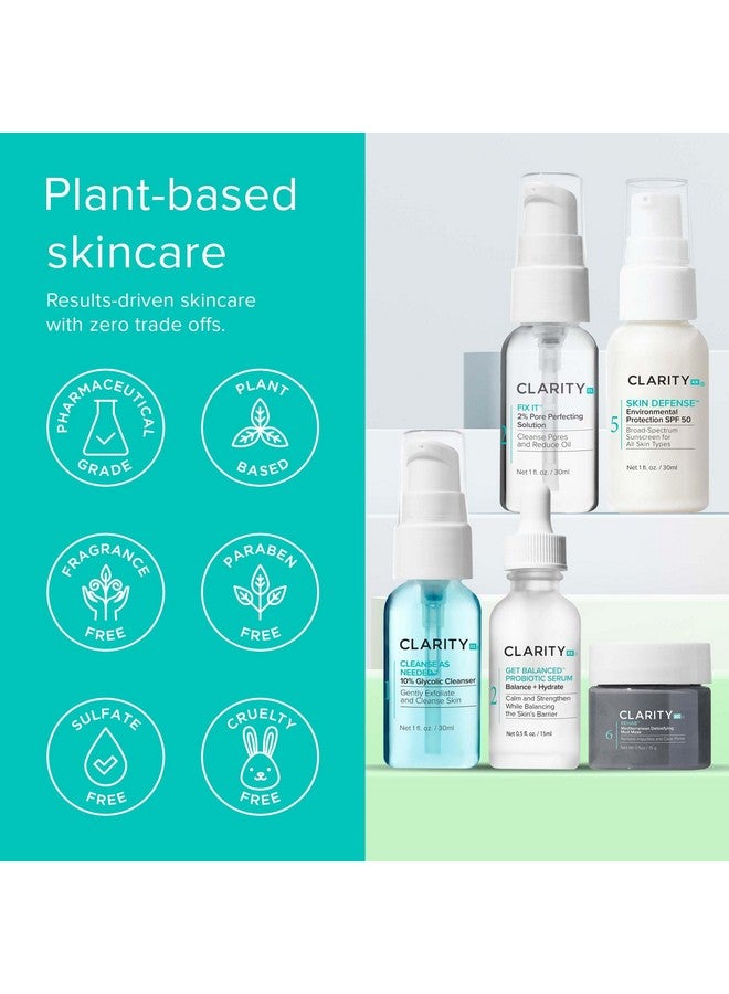 ClarityRx ClarityRx Clear Today Gone Tomorrow Skincare Kit, 5-Piece Plant-Based Set for Acne-Prone Skin - Image 5