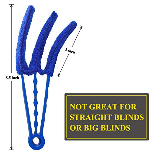 Hiware Window Blind Cleaner Duster Brush with 5 Microfiber Sleeves - Blind Cleaner Tools for Window Shutters Blind Air Conditioner Jalousie Dust - Image 4