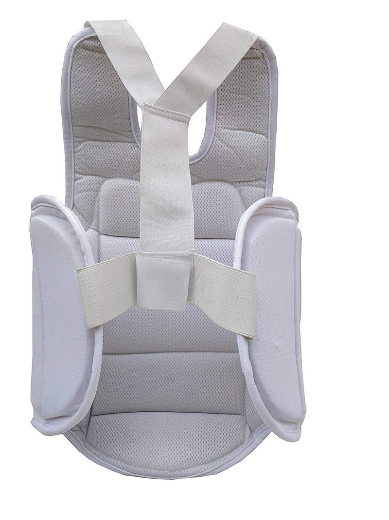 IWIN K-Chest-Guard PU Karate Chest Guard, Small (White) - Image 1