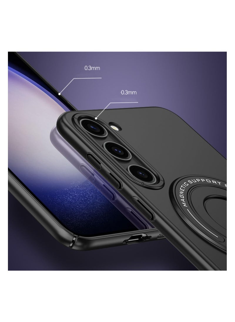 Aookay Magnetic Case for Samsung Galaxy S23 Ultra with Stand, Compatible with Magsafe Hard PC Frosted Samsung S23 Ultra Case with Invisible Kickstand, Shockproof Cover for Galaxy S23 Ultra 5g 2023  Black  - Image 4