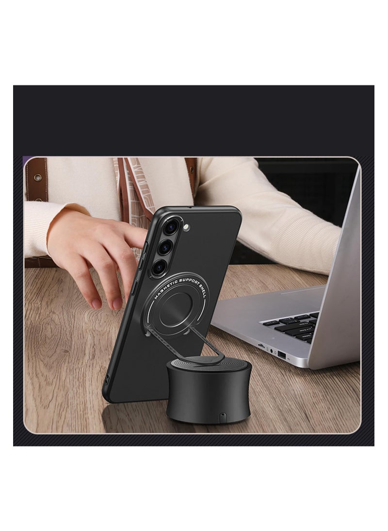 Aookay - Magnetic Case for Samsung Galaxy S23 Ultra with Stand, Compatible with Magsafe Hard PC Frosted Samsung S23 Ultra Case with Invisible Kickstand, Shockproof Cover for Galaxy S23 Ultra 5g 2023  Black - Image 1