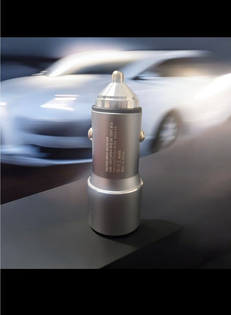 O8.design Car Charger,30w Fast Charging, iPhone 16 15 Pro Car Power Adapter Dual Ports, QC4.0+PD30W Fast Car Charger Type C For Galaxy S24 S23 Ultra MacBook Pro Air Xiaomi Apple Watch S10 Airpods 4 - Image 3