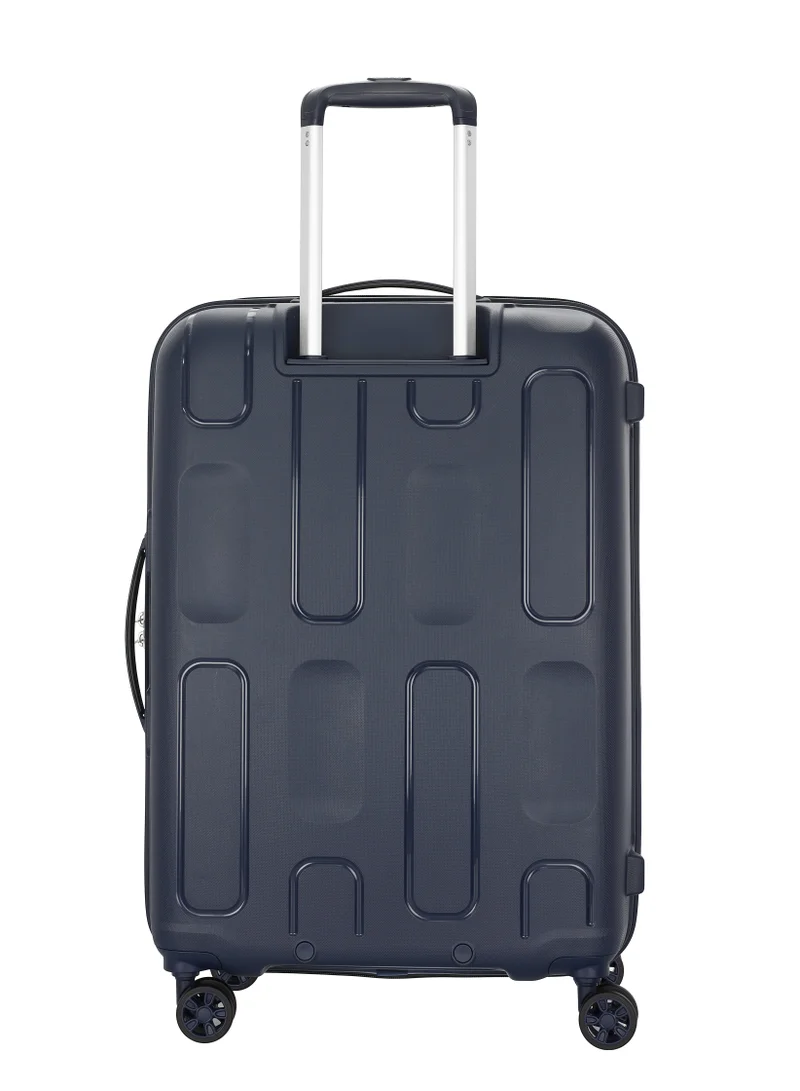 AMERICAN TOURISTER 68 cm / 25 inch Ellipso Suitcase, Check-In Size 68 cm / 25 inch, 4 Spinner Wheels, Hard Top, Polypropylene, Navy|Lightweight|Scratch Resistant Texture|TSA Lock - 3 Years International Warranty  | Best Price UAE