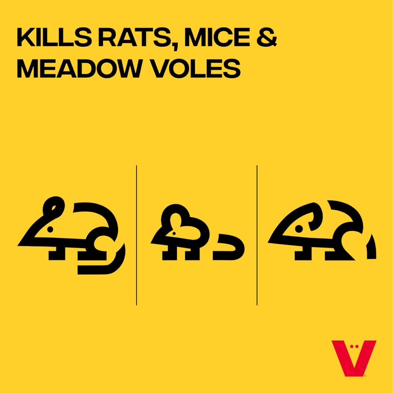 Victor M925 Ready-to-Use Rodent Poison Killer - Kills Rats, Mice, and Meadow Voles, Yellow - Image 3
