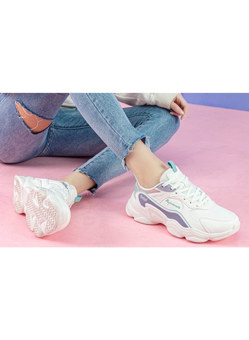361 Degrees 361° Women's Running Shoes, White Multi-Color - Image 4