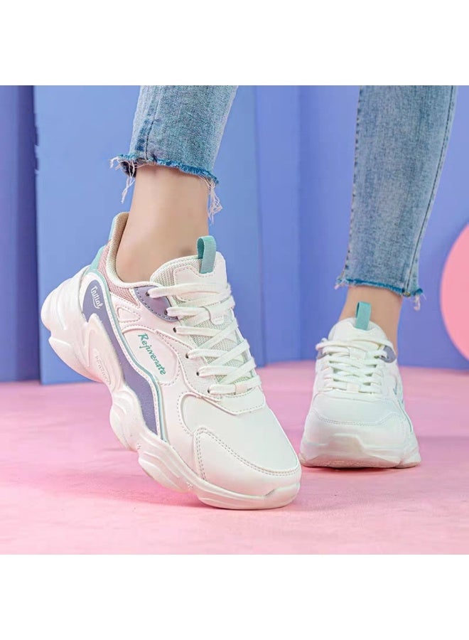 361 Degrees 361° Women's Running Shoes, White Multi-Color - Image 2