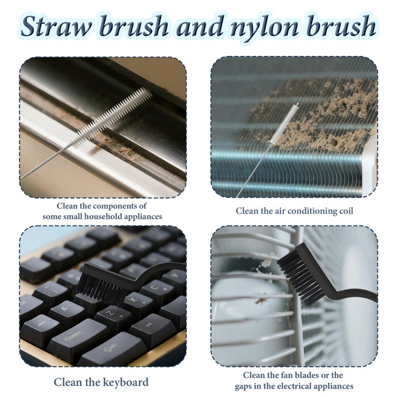 alpsnow 15pcs Crevice Cleaning Brush, Hard Bristle Brushes, Grout Cleaner Brush Household Cleaning Supplies, Gap Brush for Kitchen Bathroom Sink and Dead Corners - Image 5