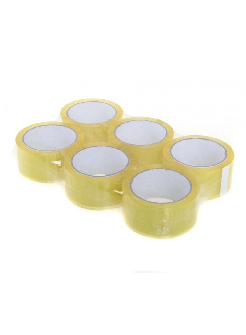 Yuwell Clear Packing Tape, 100MX48MM 50 Microns Strong Heavy Duty Packaging Tape for Sealing Parcel Boxes, Moving Boxes Houses, Large Postal Bags, Office Supplies Tape Box Tape Seal Tape (12 Roll)  - Image 2