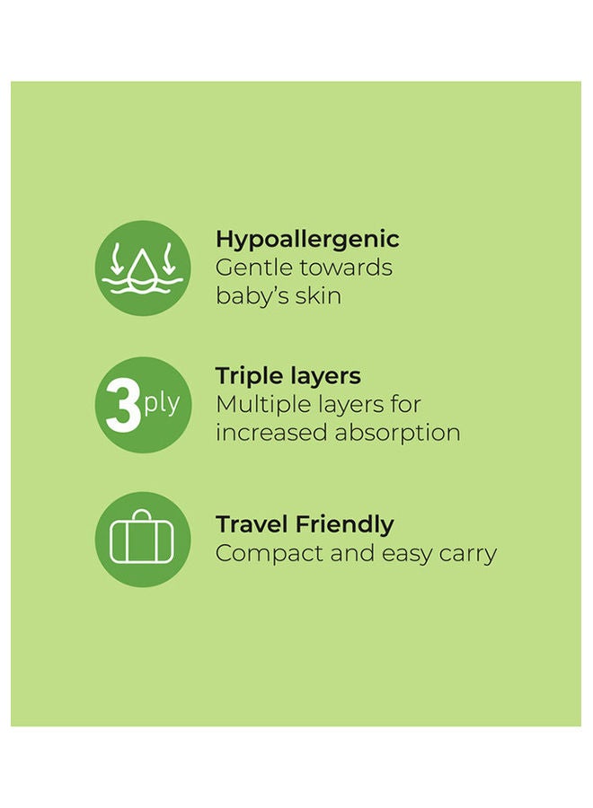 Moon Disposable Waterproof Changing Mats For Baby Portable Diaper Changing Pad 46 X 68 Cm - Pack Of 10 - Image 3