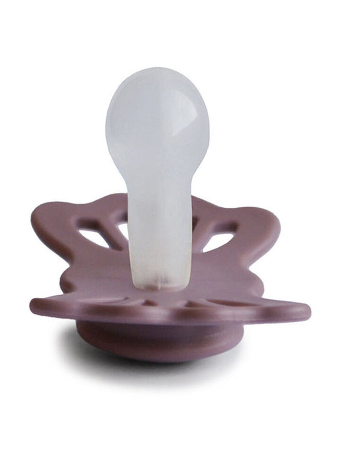 FRIGG - Lucky Symmetrical Silicone Baby Pacifier 6-18M Twillight Mauve Size 2 - Image 1
