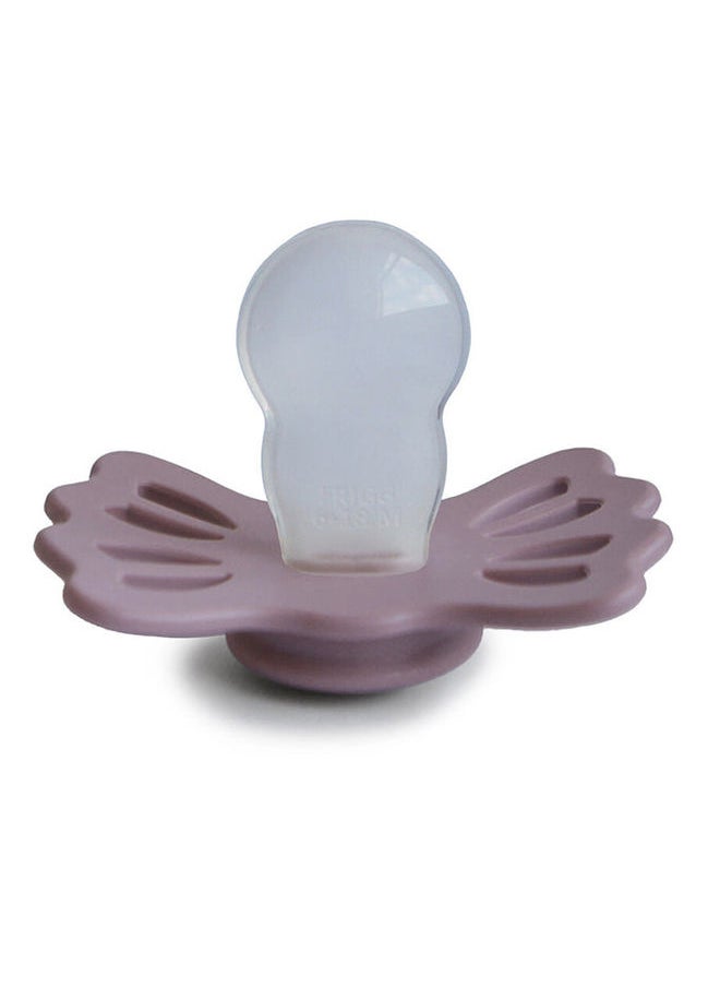 FRIGG - Lucky Symmetrical Silicone Baby Pacifier 6-18M Twillight Mauve Size 2 - Image 1