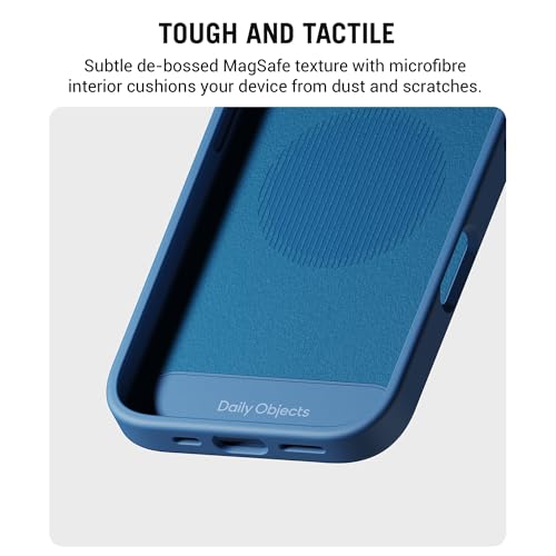 DailyObjects iPhone 16 Pro Stack Classic Magnetic Case Cover | Compatible with Magsafe | Camera & Body Protection | Shock/Scratch Proof| Dual Hybrid Protection | Wireless Charging - Indigo Blue - Image 5