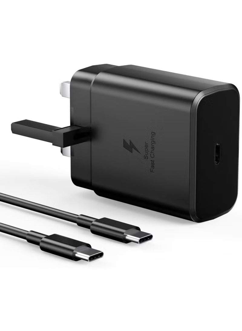 Super 45W Super Fast Charger for Mobile Phones, PD3.0 USB-C Charger for Galaxy S23 Ultra S23+ S23 S22 Ultra S21+ A53 5G A54 Z Fold/Flip 4 Tab S8 Ultra with 1m Type C Cable  - Image 1