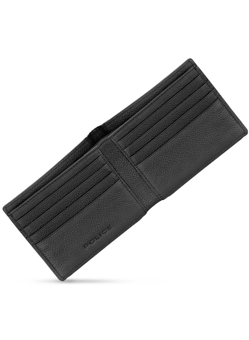 POLICE Pyramid Bi-fold Leather Wallet for Men - Image 4