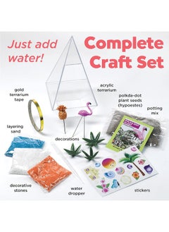 Creativity for Kids Creativity for Kids Tropical Terrarium Craft Kit - Kids Terrarium Kit for Ages 7+, STEAM Activity  - Image 3
