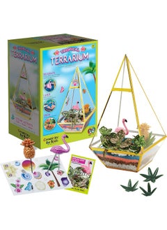 Creativity for Kids Creativity for Kids Tropical Terrarium Craft Kit - Kids Terrarium Kit for Ages 7+, STEAM Activity  - Image 1