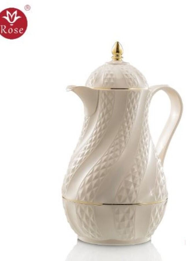 Rose Tea pearl white flask consisting of three pieces (1.5 liters + 1 liter + 0.6 liter) - Image 2