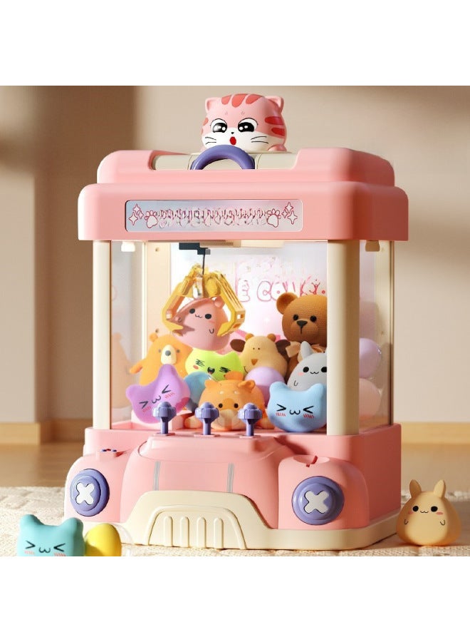 Children's Large Catch Doll Game Machine Toy Small Household Clip Doll Twisted Egg Puzzle Boys And Girls Birthday Gift-Specifications:Space Rabbit Edition 【Year Of Rabbit-Powder】 (20 EVA 10 Gashapon - Image 2